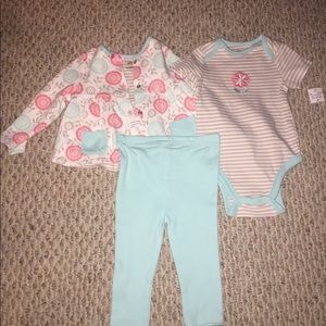 three piece baby girl outfit